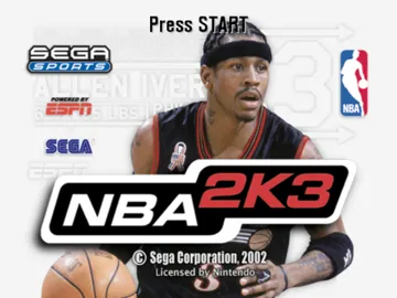 NBA 2K3 screen shot title